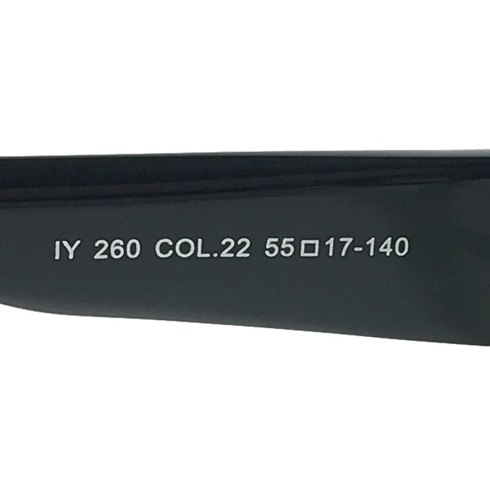 Iyoko-Inyake Eyeglasses Frames IY 260 COL.22 Black Grey Rectangular 56-17-140